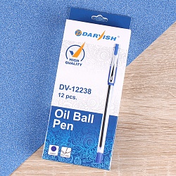 ручка шар. синяя "darvish" на масляной основе прозрачный корпус (подх стержень dv-12244-138мм)
