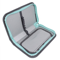 пенал 1отдел. 190*115мм  веселые коты с откидной планкой