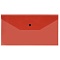 папка-конверт на кнопке с6 150мкм прозрачная красная