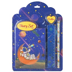 Набор канцелярский "Космос" 4 предмета ассорти