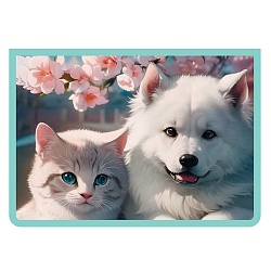 папка для тетрадей  а4 на молнии котенок и щенок