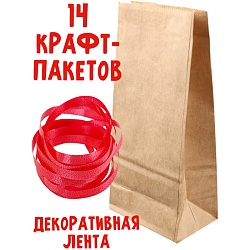 адвент-календарь в крафт пакетах