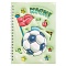 Блокнот 13*18см 48л на спирали в клетку "Футбольный мяч"