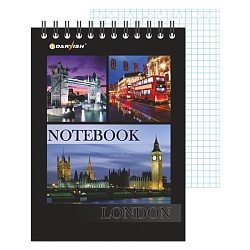 Блокнот 10*14см  60л  "Города" на гребне