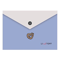 папка-конверт на кнопке а6  крошечный