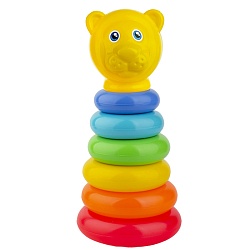 пирамида зоопарк "лев" 24 см., 8 дет. (в сетке)