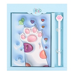 Блокнот 13*18см 50л в клетку + ручка "Meow"