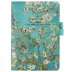 Блокнот 14,5*21см 80л  "Цветущий миндаль"