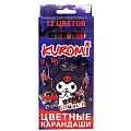 Карандаши 12цв "Kuromi" корпус пластиковый