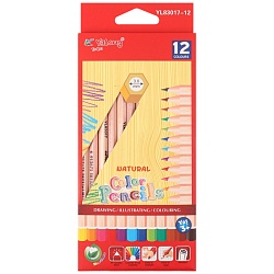 карандаши 12цв шестигранный корпус