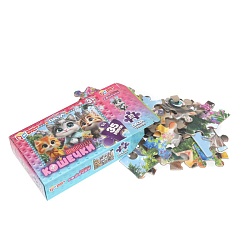 пазл   35 деталей  кошечки принцессы