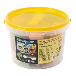 мелки цветные  9цв/18шт "darvish" в ведерке