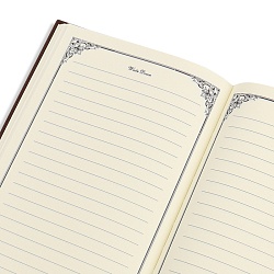 ежедневник а5 недатиров. 120л обложка бумвинил коричневый