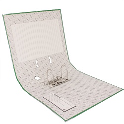 папка-регистратор 75мм а4 изумрудный мрамор с окантовкой