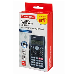калькулятор инженерный 10+2разряда "brauberg"  240 функций тёмно-синий