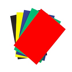 бумага цветная бархатная а4  5л. 5цв. "любознательный малыш" в папке