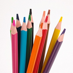 карандаши 12цв  "узоры" корпус пластиковый трёхгранный (набор)