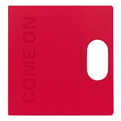 ежедневник 21*21,5см недатиров. 100л  обложка кожзам красная