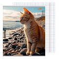 Тетрадь  96л кл. офсет-2  "Коты и природа"