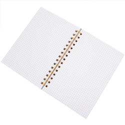 книжка записная  а5  80л  в клетку на спирали