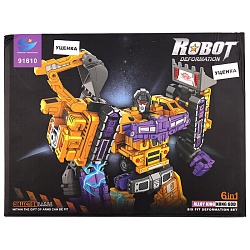 робот-трансформер 6в1 7 предметов. игрушка (уценка)