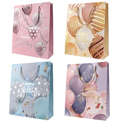 пакет подарочный 26*32*10см  "happy birthday" шары