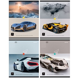 тетрадь  96л кл. "навигация и авто" обложка цветная мелованная