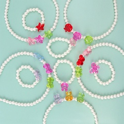 ободок "жемчуг" для волос в наборе