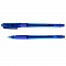 ручка шар. синяя на масляной основе "piano" корпус прозрачный синий с резиновым держателем