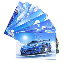 пазлы  9 в 1 транспорт (54 детали, поле 15*10,5см)