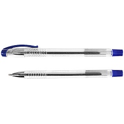 набор ручек 4шт. шар. синяя на масляной основе "darvish" корпус прозрачный 