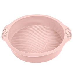 форма для запекания круглая розовая