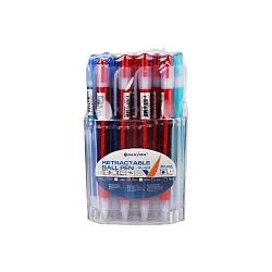 ручка авт. син. "darvish" корпус прозрачный цветной с цветным резиновым держателем