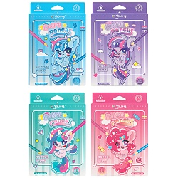 карандаши 18цв трёхгранный корпус "забавные пони"