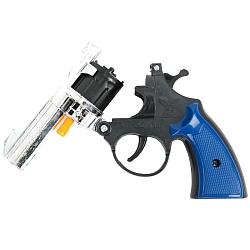 револьвер для стрельбы пистонами 8 зарядов, блист.15*24*3см