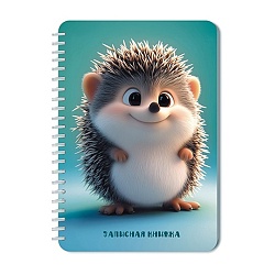 книжка записная  а5  40л. "милый ёжик" на гребне