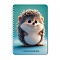 книжка записная  а5  40л. "милый ёжик" на гребне