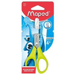 ножницы 13см "maped" "essentials" закругленные лезвия, с европодвесом