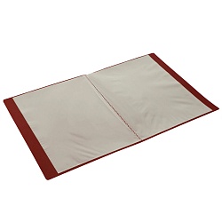 папка  20 файлов "brauberg" красная 0,5мм