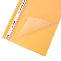 папка-скоросшиватель а4 оранжевая 120/180мкм