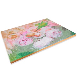 алмазная живопись  40*50см  птички в цветах