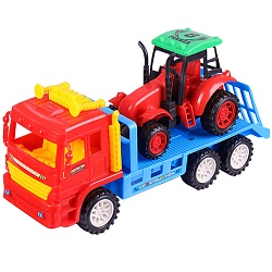 машинки "эвакуатор+трактор". игрушка (уценка)
