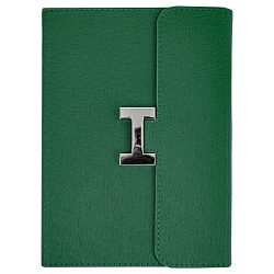 ежедневник а5 недатиров. 112л  обложка кож.зам. зеленая