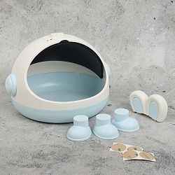 ёмкость для мусора настольная "космический зайка"