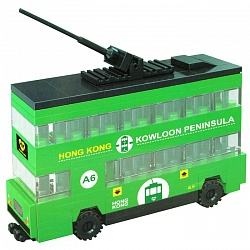 конструктор "hong kong" трамвай. игрушка