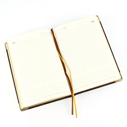 ежедневник недатированный  а5 152л impact (темно-корич) обложка искусств. кожа , золотой срез мет.уг