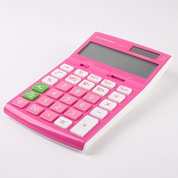 калькулятор настольный 12 разр. "darvish" 108*171*29мм  розовый