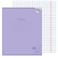 Тетрадь  48л кл. "Классика new сиреневая" обложка plastic cover