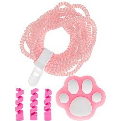 защита для провода зарядного устройства "розовая лапка"