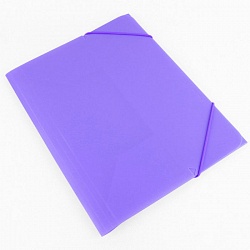папка на резинке а4  ice фиолетовая